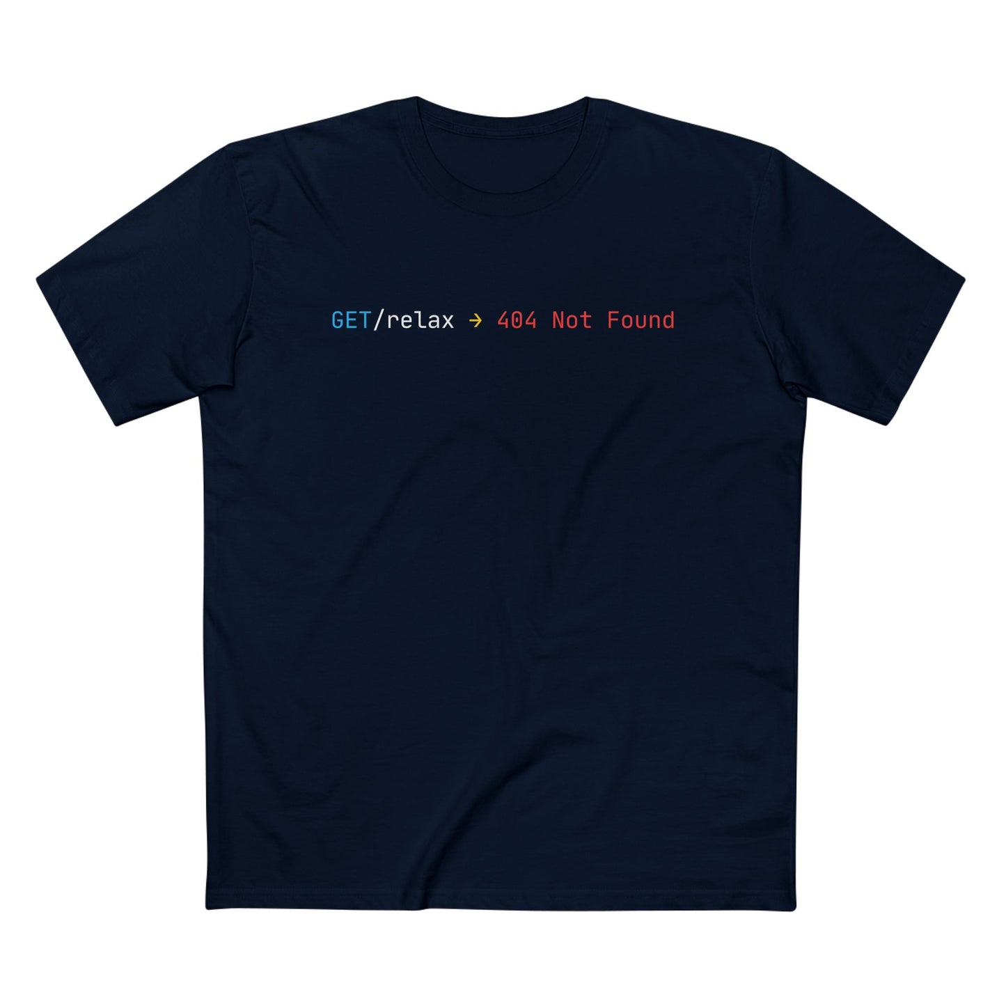 Get/relax -> 404 Not Found Tee