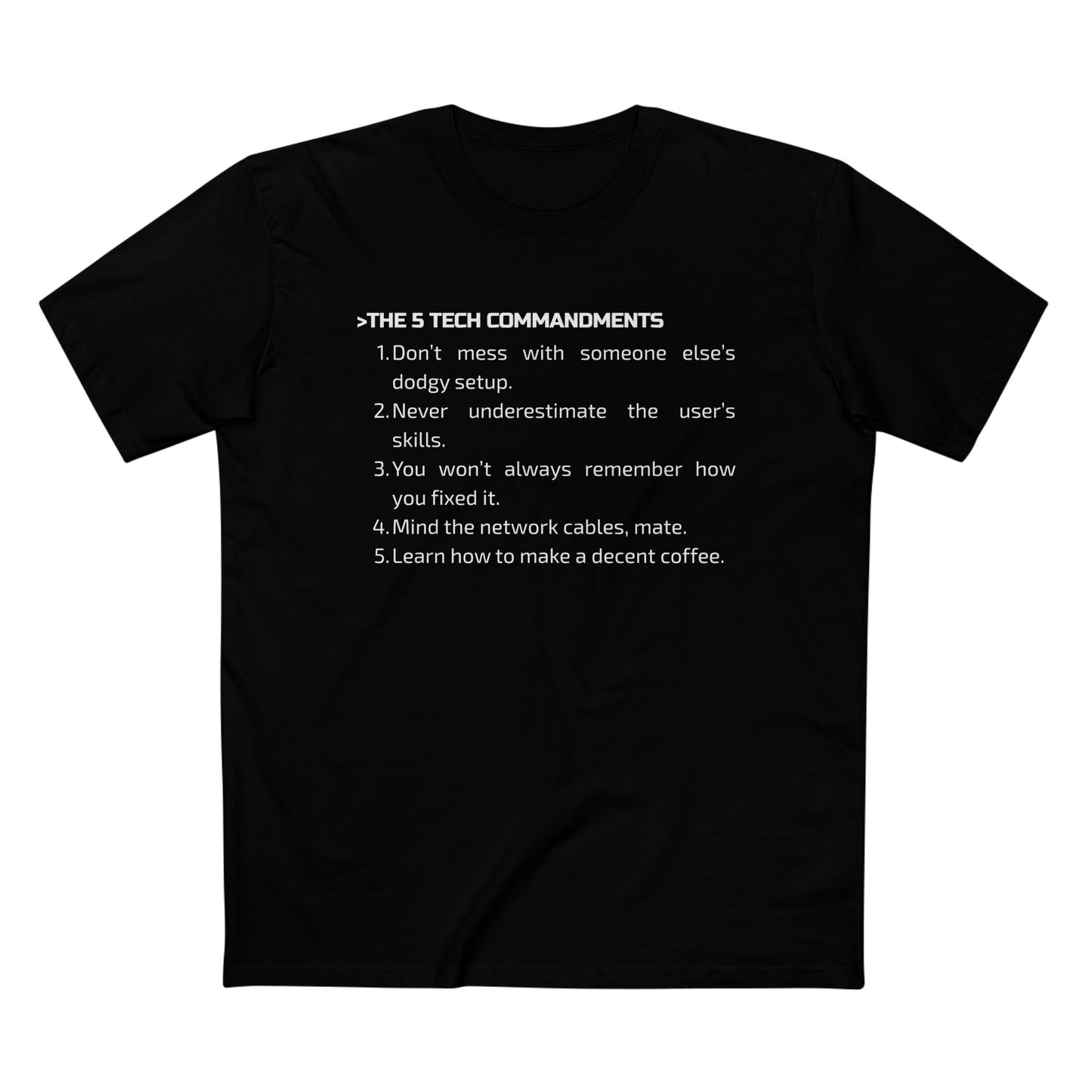 5 Commandments Tee