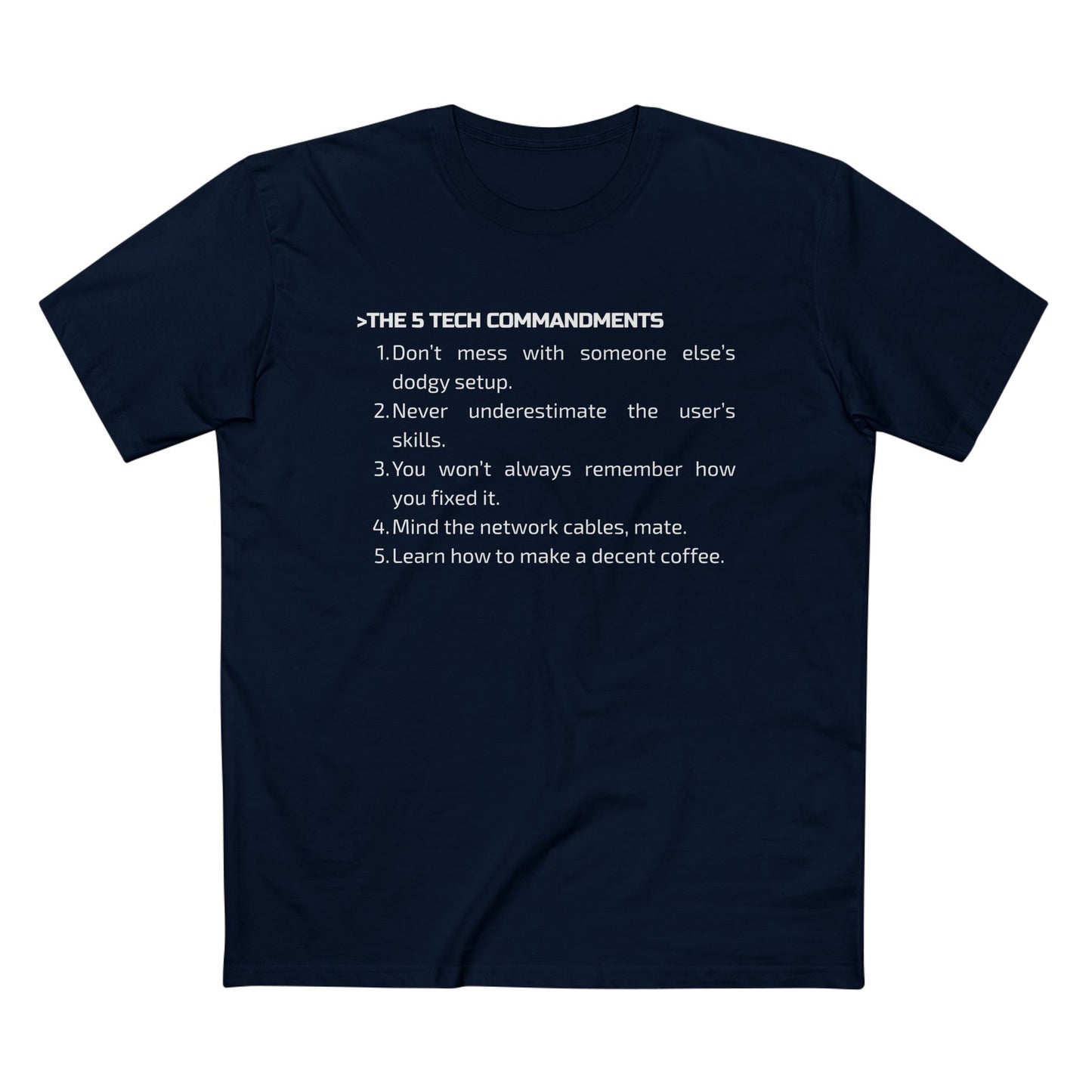 5 Commandments Tee