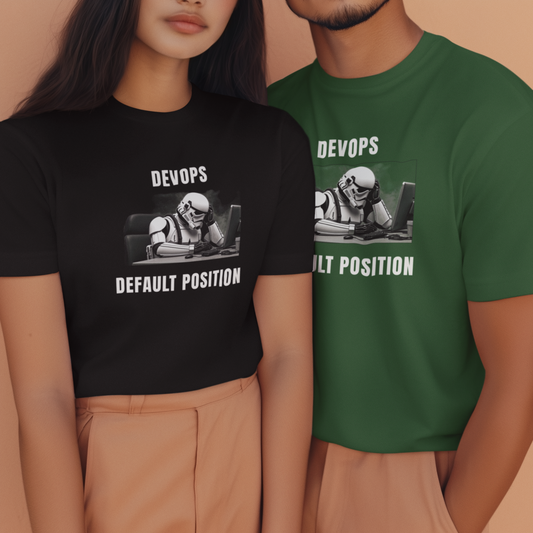 Devops Default Position Tee (dark colors)